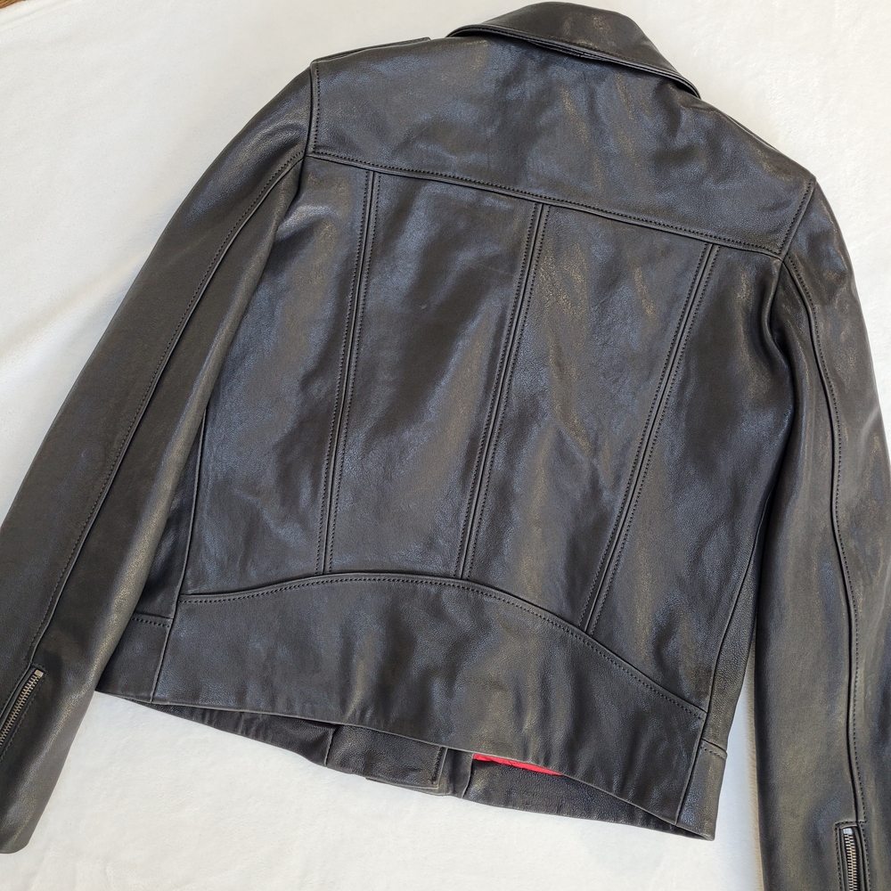 The Kooples Black Leather Jacket - Picture 3 of 12